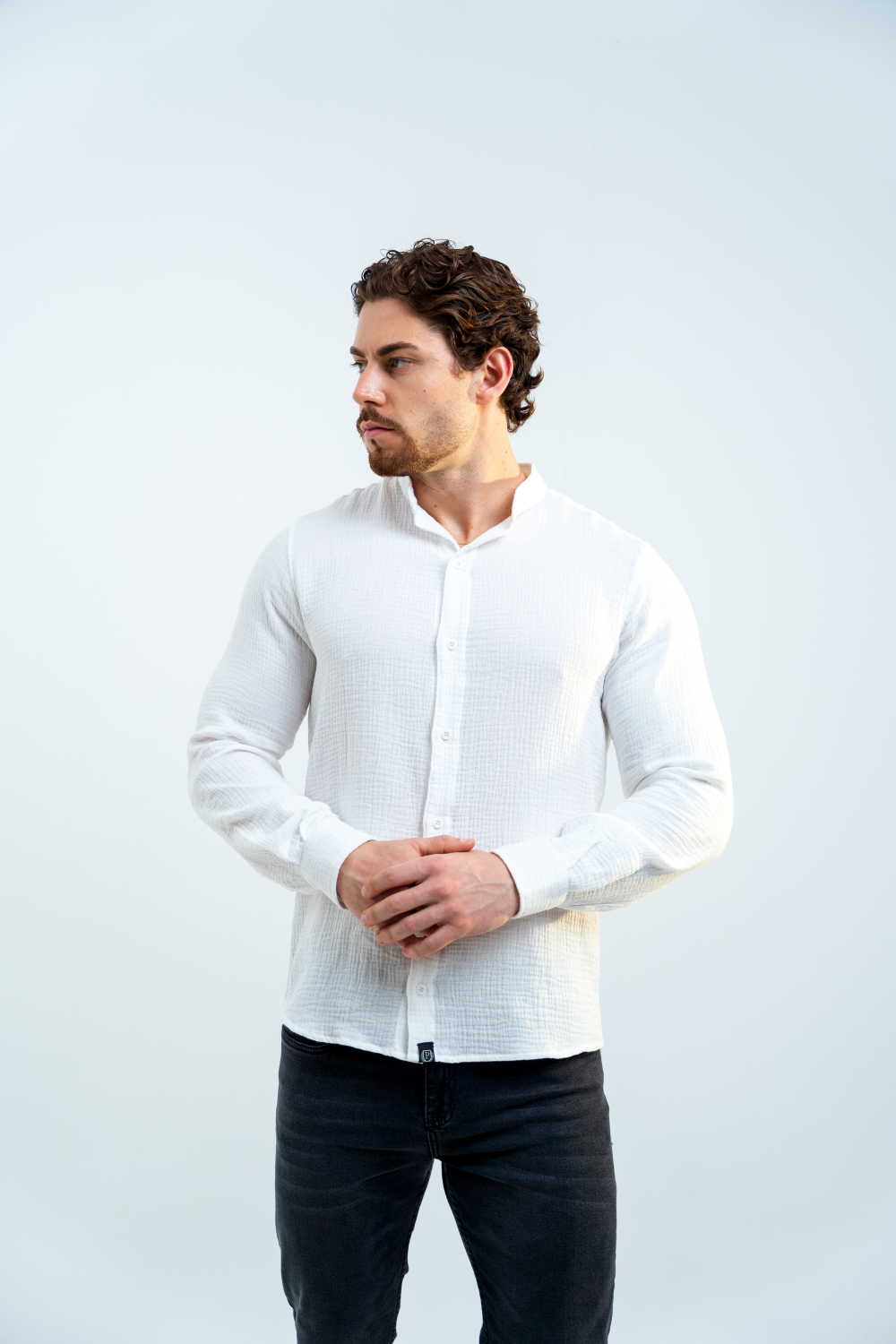 Camisa Baby Cotton Blanca (Cuello MAO)