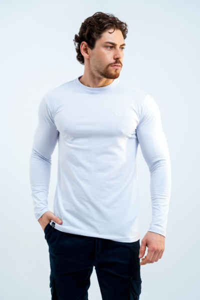 Remera Mangas Largas Blanca