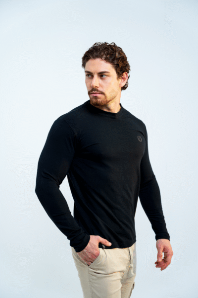Remera Mangas Largas Negra