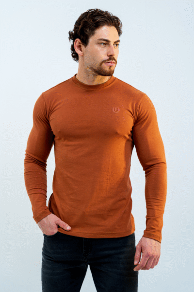 Remera Mangas Largas Terracota